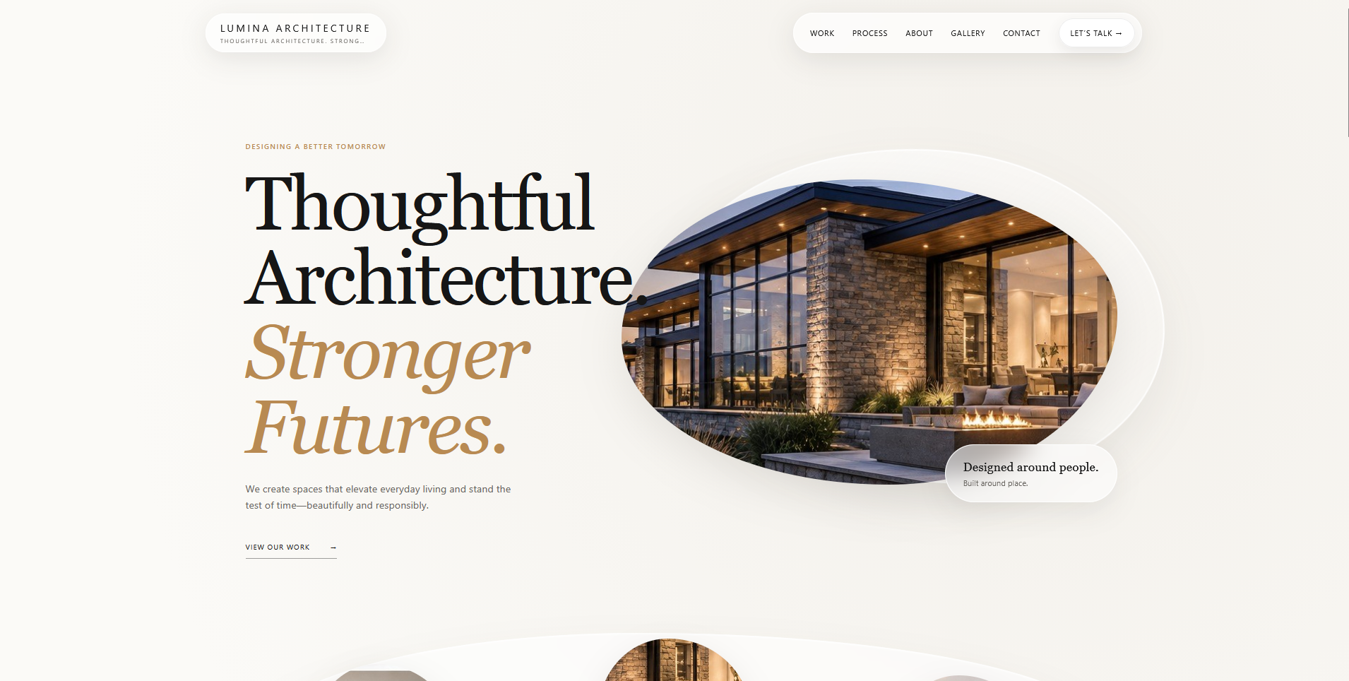 Lumina One-Page Portfolio Website Template